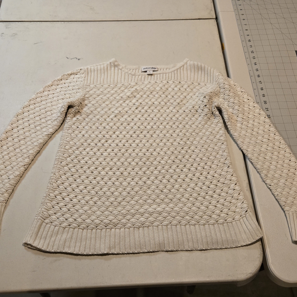 St. John's Bay Textured Cream Sweater